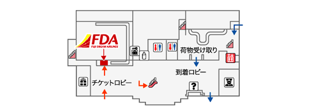 信州まつもと空港FDAチェックイン