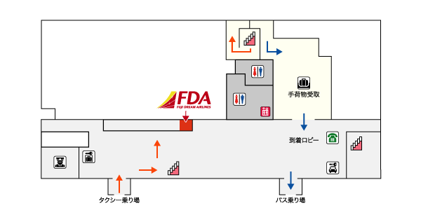 丘珠空港FDAチェックイン